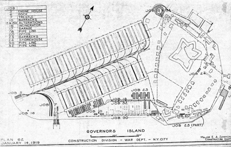 Governors Island Railroad. Image courtesy of the National Archives, Art Audley & trainweb.org
